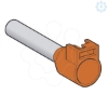 Imagem de ponteira simples p/ lingueta porta-ref. de encaixar – tm longo – 4 mm² - laranja