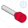 Imagem de ponteira simples – tamanho curto – 1 mm2 - vermelho