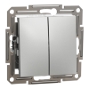 Imagem de Asfora - Comutador de escada duplo - 10A - Aluminio
