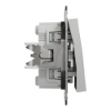 Imagem de Asfora - Comutador de escada duplo - 10A - Aluminio