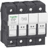 Imagem de TeSyS porta-fusivel 3P N 32A - tamanho fusivel 10 x 38 mm