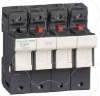 Imagem de TeSyS porta-fusivel 3P N 50A - tamanho fusivel 14 x 51 mm