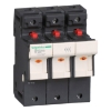 Imagem de TeSyS porta-fusivel 3P 50A - tamanho fusivel 14 x 51 mm