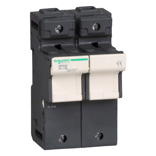 Imagem de TeSyS porta-fusivel 2P 125A - tamanho fusivel 22 x 58 mm