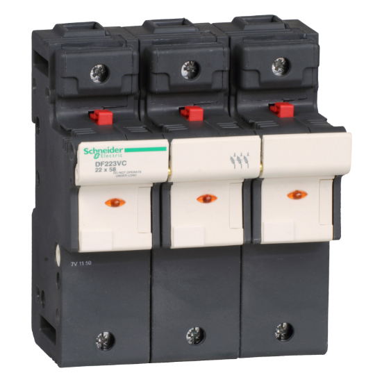 Imagem de TeSyS porta-fusivel 3P 125A - tamanho fusivel 22 x 58 mm