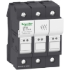 Imagem de TeSyS porta-fusivel 3P 25A - tamanho fusivel 8.5 x 31.5 mm