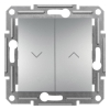 Imagem de Asfora - Interruptor de estores - 10A - Aluminio