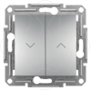 Imagem de Asfora - Interruptor de estores - 10A - Aluminio