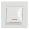 Imagem de Asfora - Interruptor unipolar - luminoso - 10A - Branco