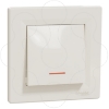 Imagem de Asfora - Interruptor unipolar - luminoso - 10A - Creme