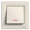 Imagem de Asfora - Interruptor unipolar - luminoso - 10A - Creme