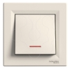Imagem de Asfora - Interruptor unipolar - luminoso - 10A - Creme