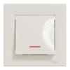 Imagem de Asfora - Interruptor unipolar - luminoso - 10A - Creme