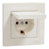 Imagem de Asfora - Tomada 2P+T com tampa e obturadores - 16A - IP21 - Creme