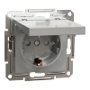 Imagem de Asfora - Tomada 2P+T com tampa e obturadores - 16A - IP21 - Aluminio