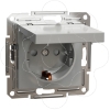 Imagem de Asfora - Tomada 2P+T com tampa e obturadores - 16A - IP21 - Aluminio