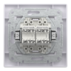 Imagem de Tomada RJ45 dupla - Asfora - categoria 6 UTP - Branco