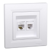 Imagem de Asfora - Tomada RJ45+RJ12 - Branco
