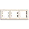 Imagem de Asfora - Quadro horizontal 3 elementos - Creme