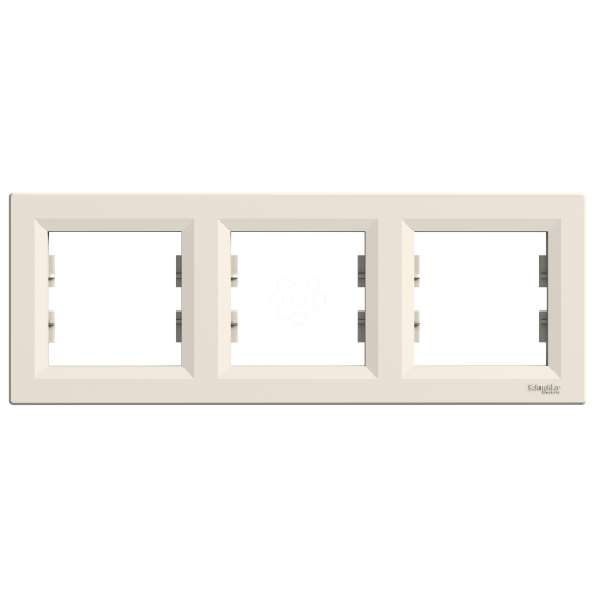Imagem de Asfora - Quadro horizontal 3 elementos - Creme