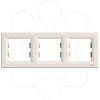 Imagem de Asfora - Quadro horizontal 3 elementos - Creme