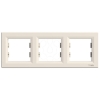 Imagem de Asfora - Quadro horizontal 3 elementos - Creme