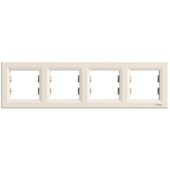 Imagem de Asfora - Quadro horizontal 4 elementos - Creme