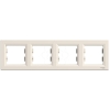 Imagem de Asfora - Quadro horizontal 4 elementos - Creme