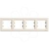 Imagem de Asfora - Quadro horizontal 4 elementos - Creme