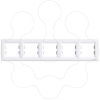 Imagem de Asfora - Quadro horizontal 5 elementos - Branco