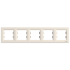 Imagem de Asfora - Quadro horizontal 5 elementos - Creme