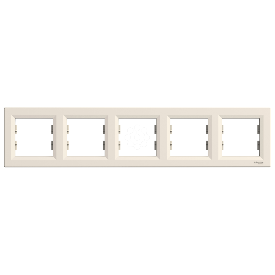 Imagem de Asfora - Quadro horizontal 5 elementos - Creme