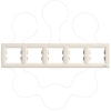 Imagem de Asfora - Quadro horizontal 5 elementos - Creme