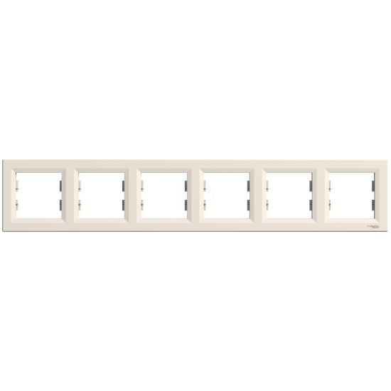 Imagem de Asfora - Quadro horizontal 6 elementos - Creme