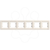Imagem de Asfora - Quadro horizontal 6 elementos - Creme