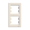 Imagem de Asfora - Quadro vertical 2 elementos - Creme