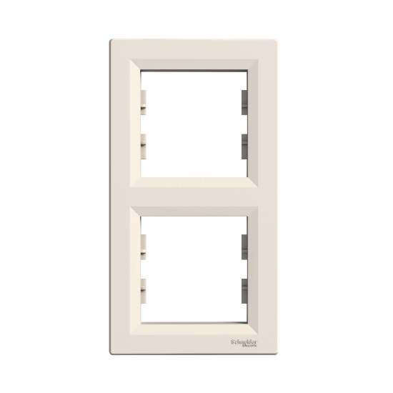 Imagem de Asfora - Quadro vertical 2 elementos - Creme