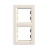 Imagem de Asfora - Quadro vertical 2 elementos - Creme