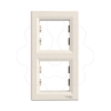 Imagem de Asfora - Quadro vertical 2 elementos - Creme