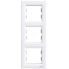 Imagem de Asfora - Quadro vertical 3 elementos - Branco
