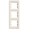 Imagem de Asfora - Quadro vertical 3 elementos - Creme