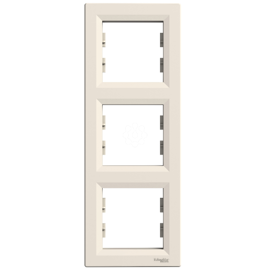 Imagem de Asfora - Quadro vertical 3 elementos - Creme
