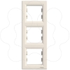 Imagem de Asfora - Quadro vertical 3 elementos - Creme