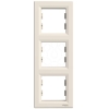 Imagem de Asfora - Quadro vertical 3 elementos - Creme
