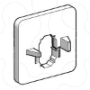 Imagem de contra-platina para montagem em manipulo com 4 parafusos - VARIO V02-V2
