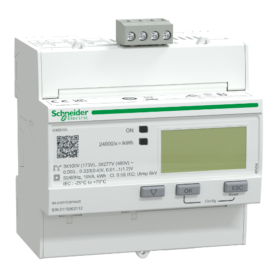 Imagem de iEM3455 contador de energia - Modbus - 1 DI - 1 DO - multitarifa - LVCT