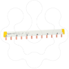Imagem de Acti 9 - comb busbar - 1L+N - 18 mm pitch - 12 modules - 100 A