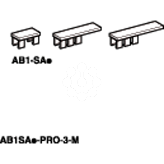 Imagem de etiqueta de encaixar virgem   45 x 83 mm – para bornes de ligacao