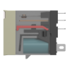 Imagem de Rele electromecanico de ligacao   125 mm   24 v cc   1 co