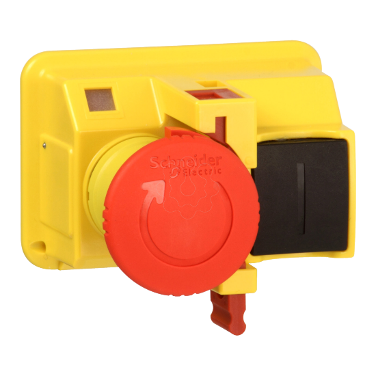 Imagem de botao de retencao O 40 mm – rodar para desencravar com consignacao   vermelho